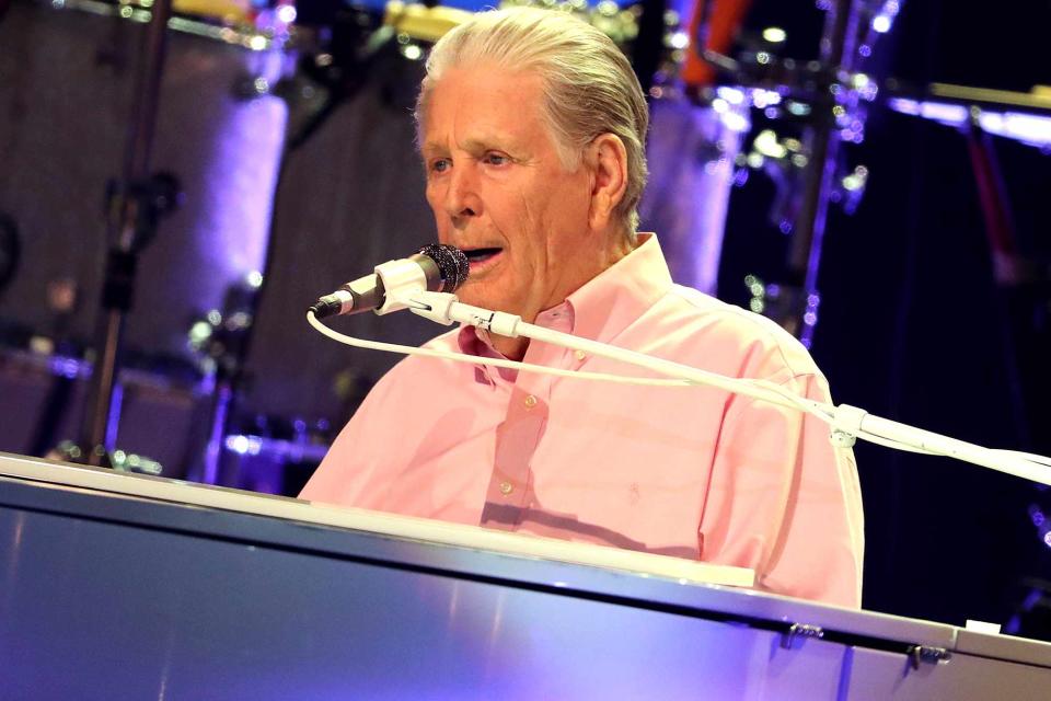<p>Al Pereira/Getty</p> Brian Wilson performing at the Mayo Performing Arts Center in Morristown, New Jersey on Oct. 31, 2021