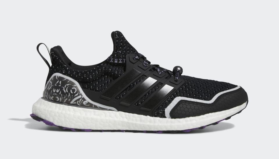 The lateral side of the Marvel Black Panther: Wakanda Forever x Adidas Ultra Boost 5.0 DNA. - Credit: Courtesy of Adidas