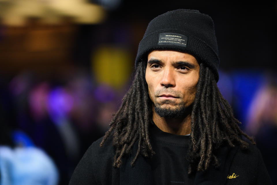 Akala attending the Blue Story World Premiere, Curzon Mayfair, London, United Kingdom