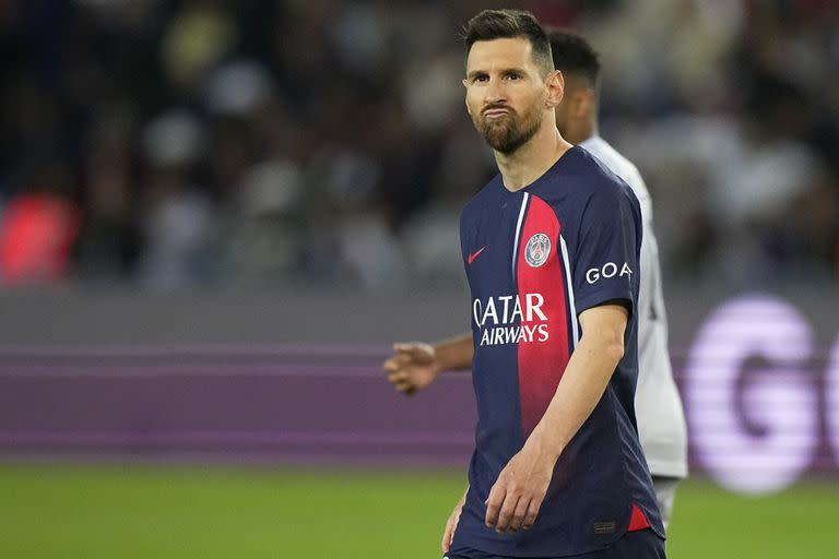 Messi en su último partido en el PSG