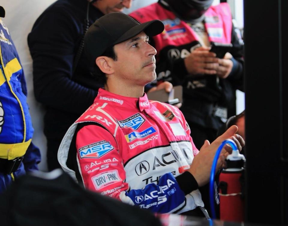 All Helio Castroneves could do is watch as Tom Blomqvist guided the No. 60 Meyer Shank Racing Acura to the checkered flag. Castroneves became the first driver to win three straight overall titles in the Rolex 24 at Daytona.