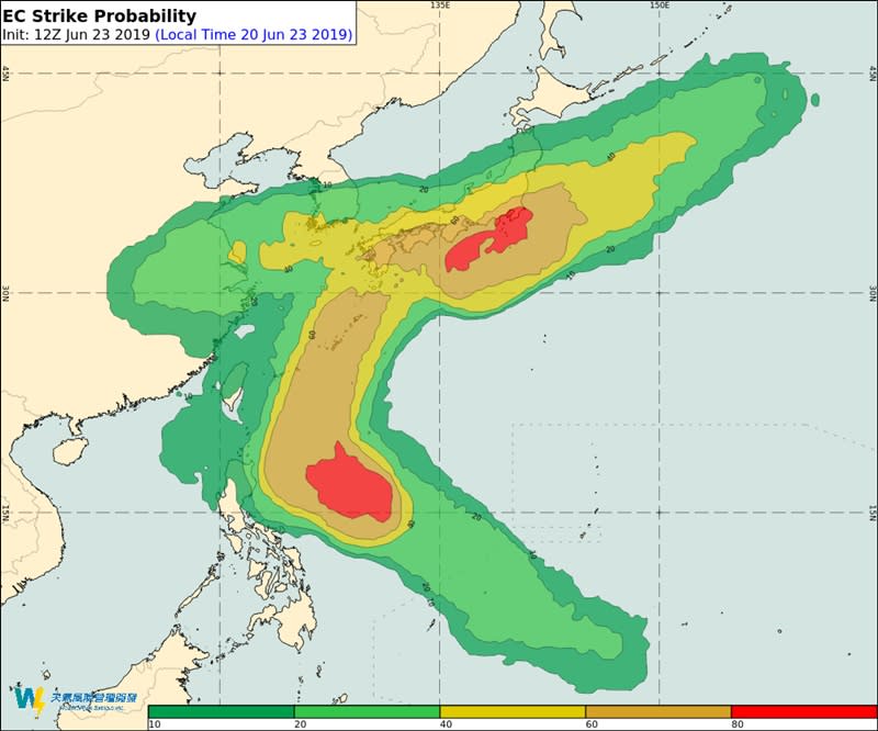 彭啟明：台灣梅雨明告一段落，日本全面入梅中。（取自彭啟明臉書）