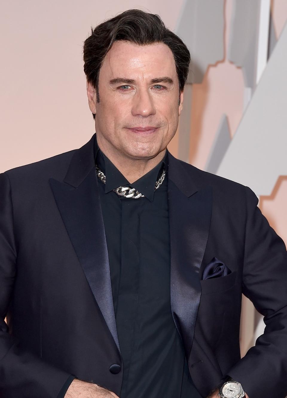 John Travolta's chunky necklace