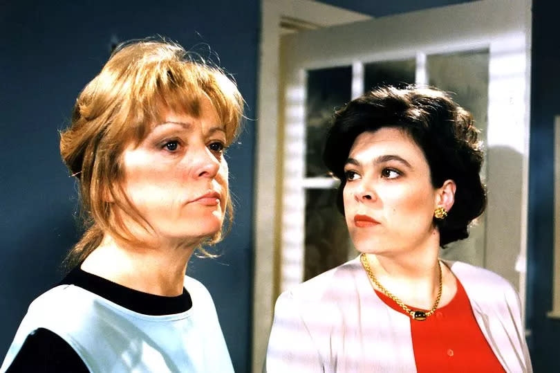 Sherrie Hewson and Claire Cathcart in Coronation Street