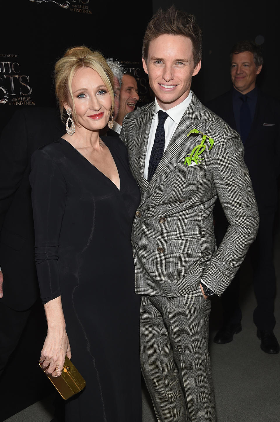 J. K. Rowling and Eddie Redmayne