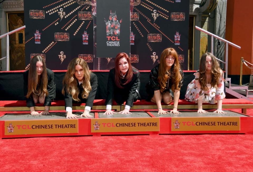 TCL Chinese Theatre Hosts Handprint And Footprint Ceremony Honoring Priscilla Presley, Lisa Marie Presley And Riley Keough (Getty Images)