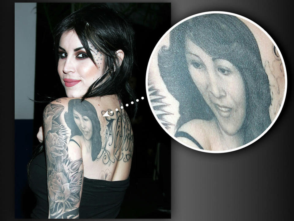 Behind Kat Von D's