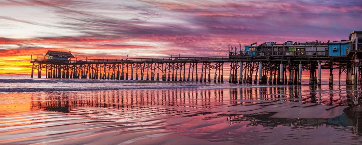 cocoa beach sunrise panorama