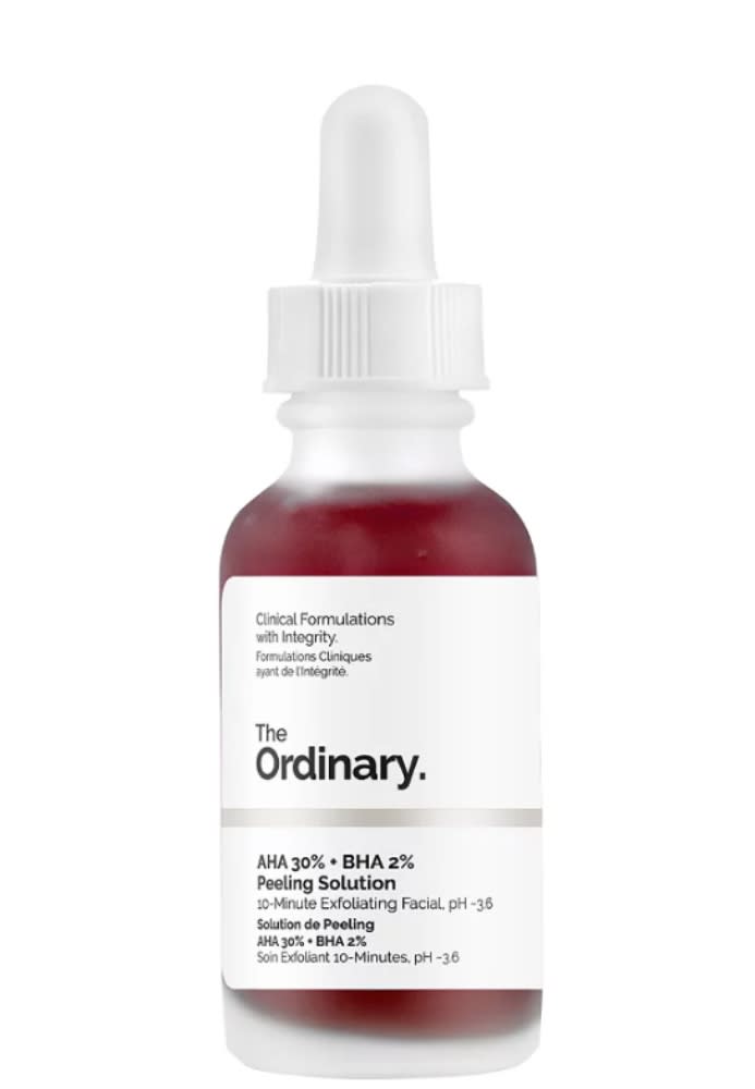 The Ordinary AHA 30% + BHA 2% Peeling Solution - Credit: The Ordinary.