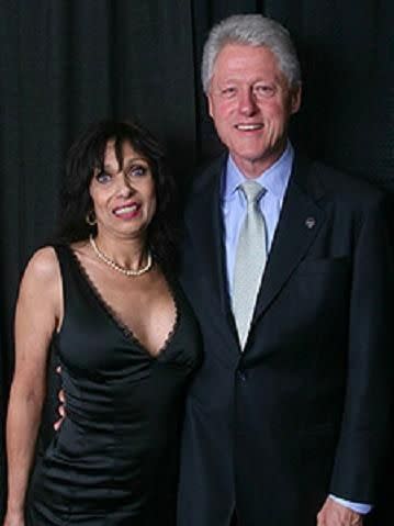 Ex-groupie Josette has met hundreds of celebrities – here she is with Bill Clinton. Source: Facebook