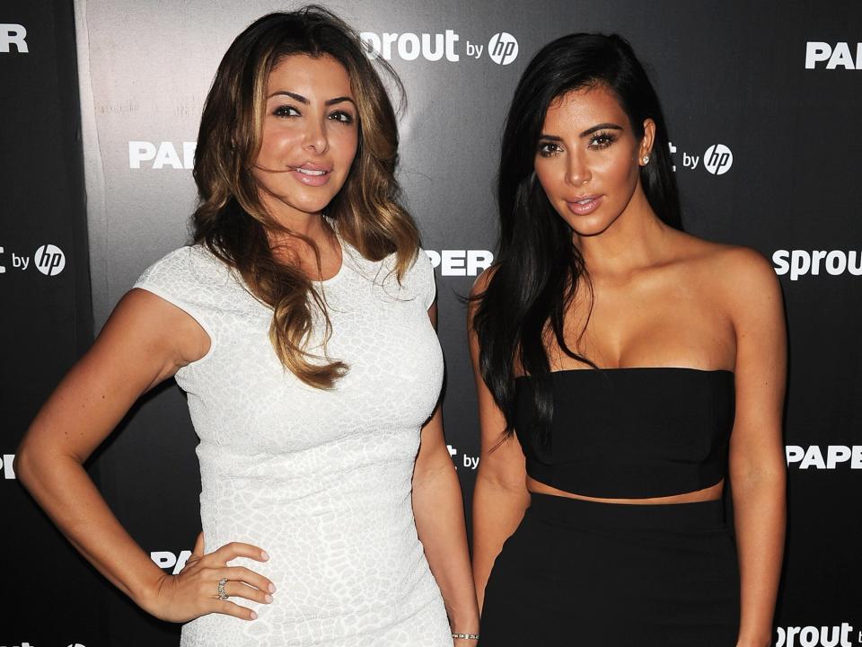 Larsa Pippen and Kim Kardashian attend Paper Magazine, Sprout By HP & DKNY Break The Internet Issue Release at 1111 Lincoln Road on December 4, 2014 in Miami, Florida