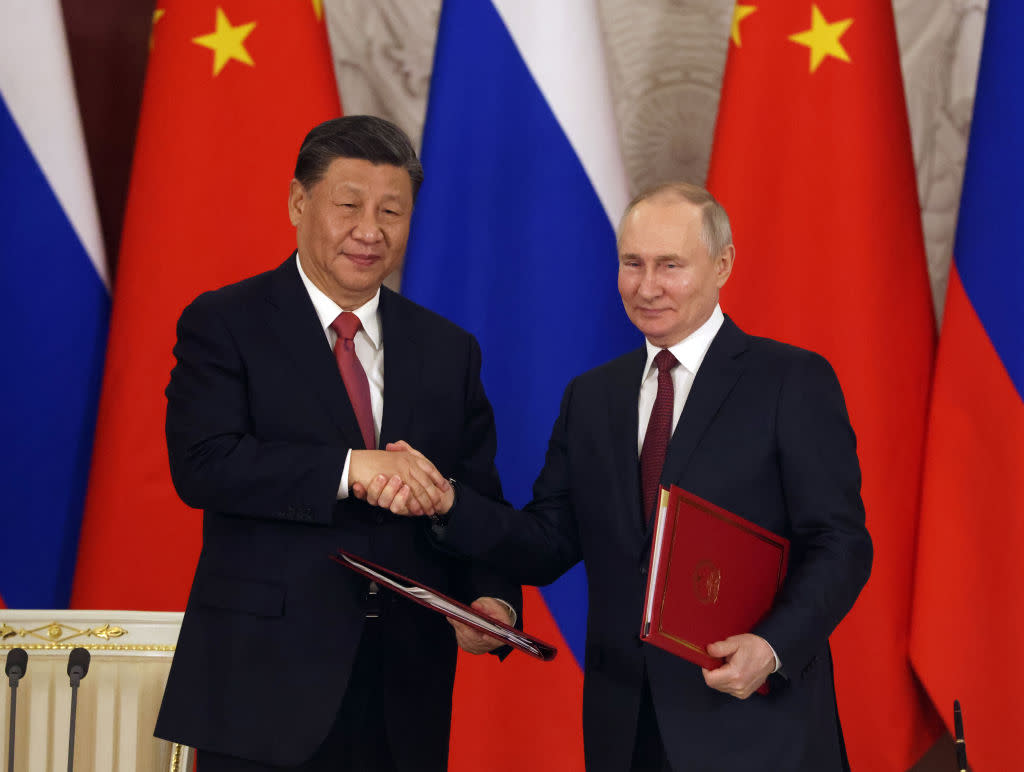 Xi Jinping Visits Vladimir Putin in Moscow