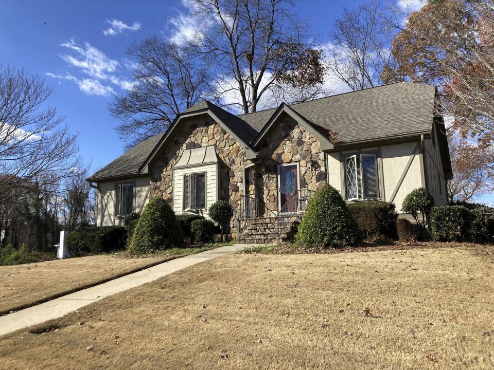 In this Dec., 2023, photo, a home in Lawrenceville, Ga., is shown. Prosecutors say the group Soldiers of Christ held a victim in the basement of this home starving and torturing her until she died. The brutal slaying has shocked the large Korean American community in metro Atlanta. (AP Photo/Sudhin Thanawala)