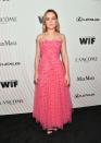 <p>The actress wore a Carolina Herrera gown to the Women In Film Awards in Beverley Hills.</p>