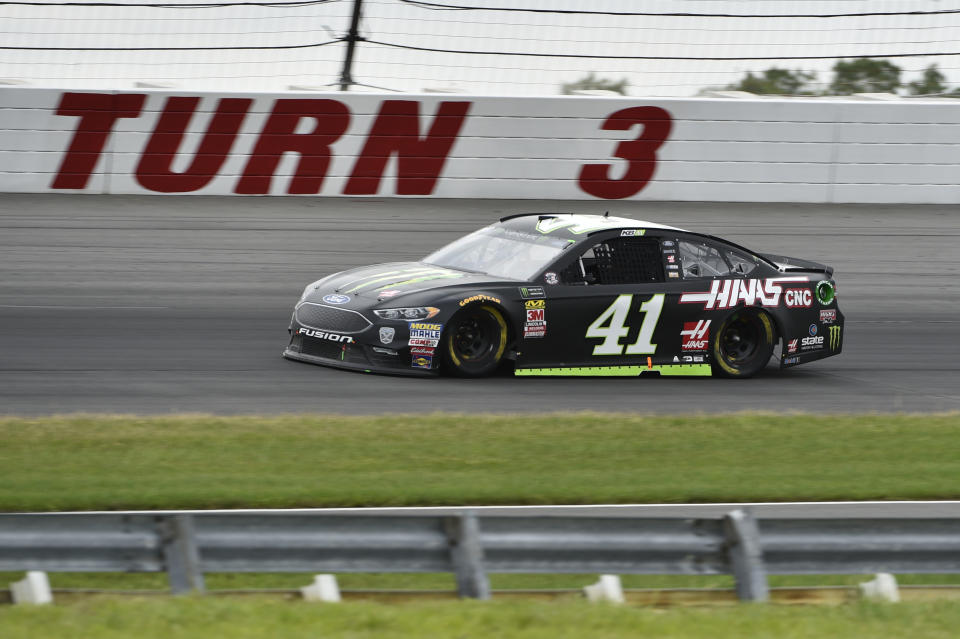 Kurt Busch in action during a NASCAR Cup Series auto race, Sunday, June 3, 2018, in Long Pond, Pa. (AP Photo/Derik Hamilton)