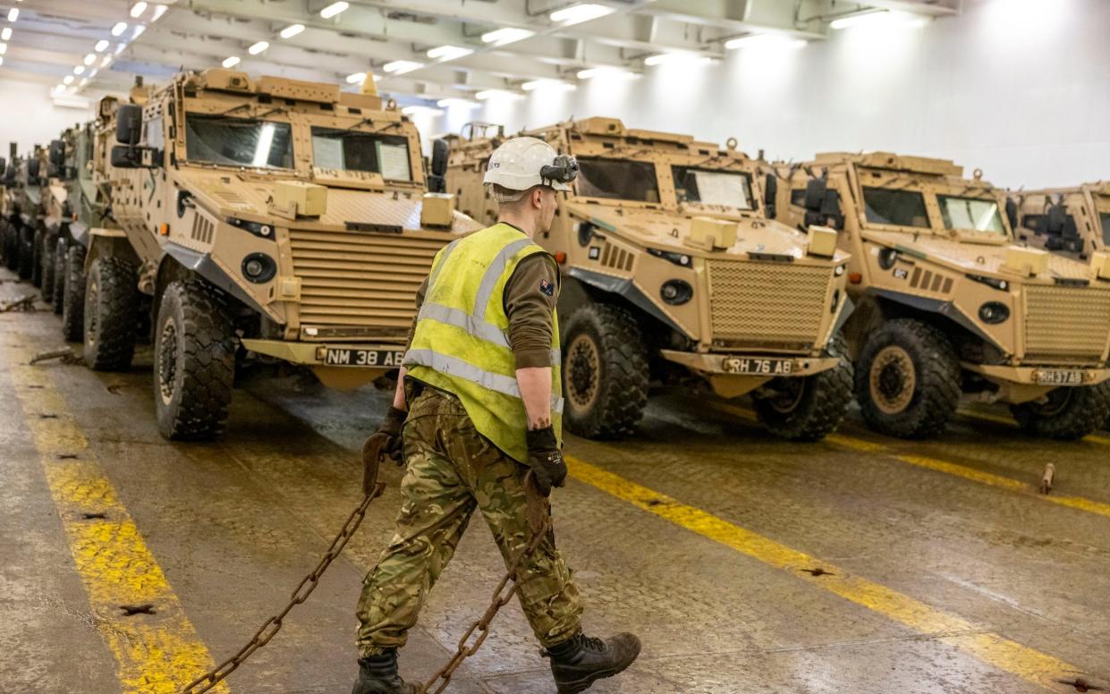 British Army sets sail to Europe for Exercise Steadfast Defender 7 Light Mechanised Brigade aka â€˜The Desert Rats