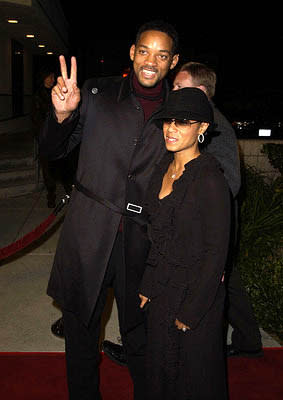 Will Smith and Jada Pinkett Smith at the Beverly Hills premiere of Columbia's Black Hawk Down