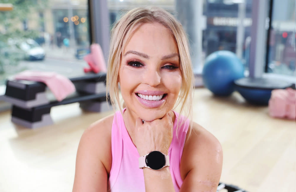 Galaxy Life Gym with Samsung Watch4 hosted by Katie Piper credit:Bang Showbiz