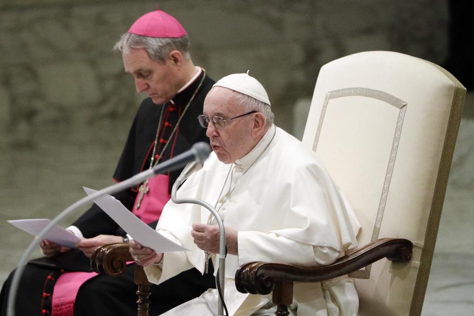 Papst Franziskus hofft auf den Beginn einer neuen Zeit im Vatikan. (Bild: AP Photo/Gregorio Borgia)