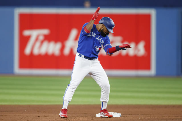 Judge held homerless, still at 60, Jays beat Yankees in 10th