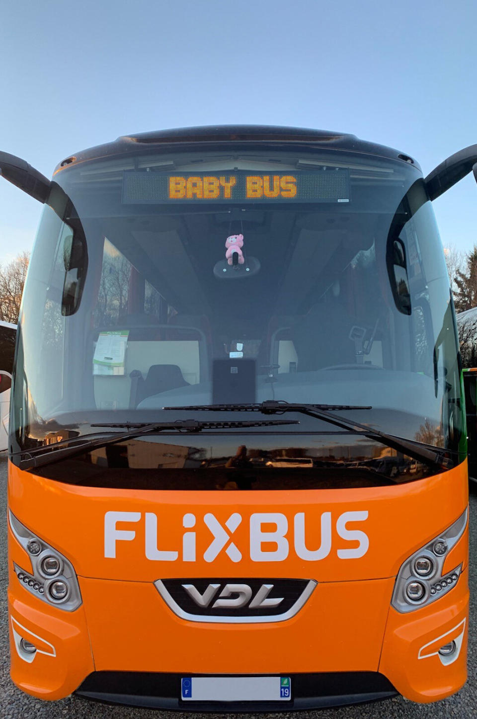 Flixbus reached out to the parents to ensure the baby was healthy before posting about it. (Flixbus)