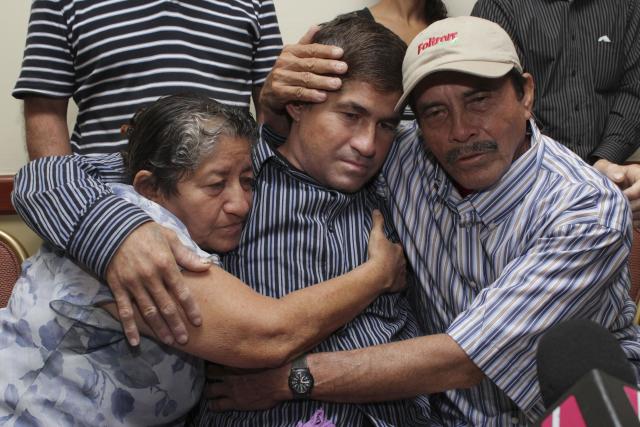 Salvadoran sea survivor returns to hometown