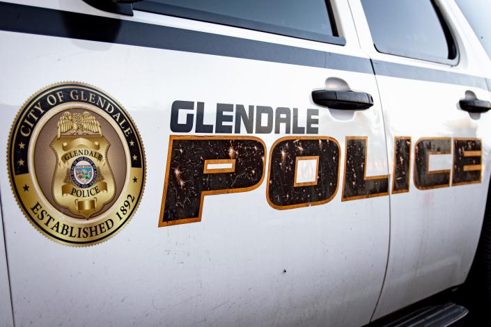 Side view of a Glendale Police vehicle.