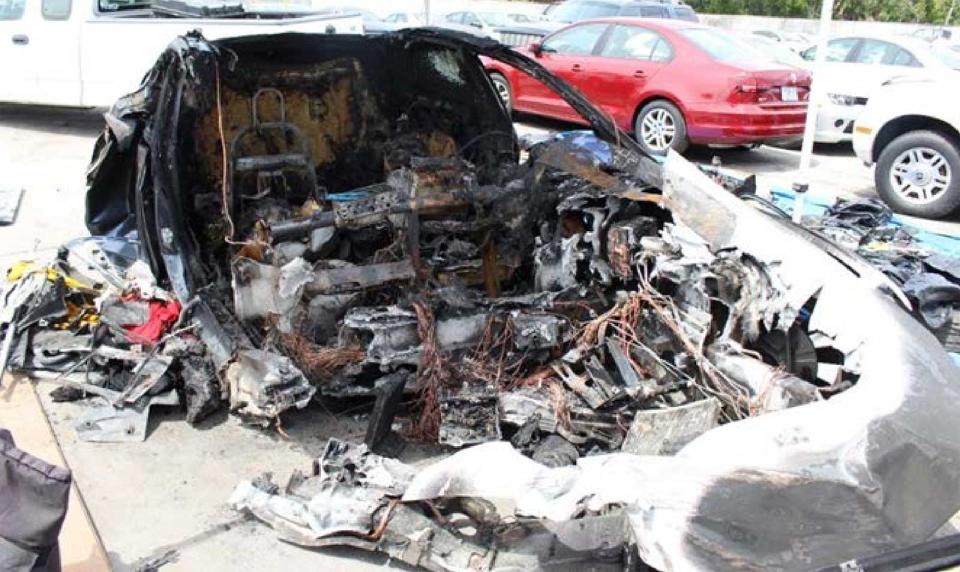 It's not unheard of for cars to catch fire in a crash, but there are now