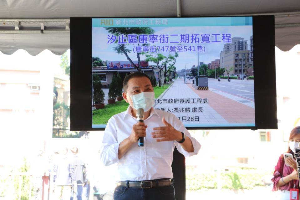 大選過後，侯友宜回歸市長身份持續市政行程。   圖：新北市政府工務局／提供