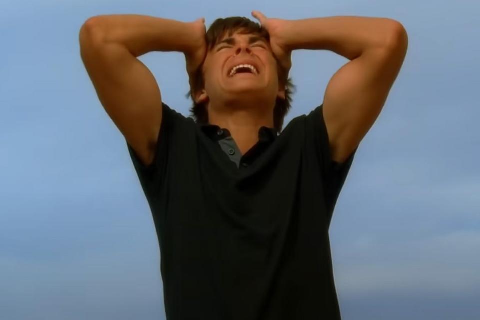 <p>Vevo/Youtube</p> Zac Efron in "High School Musical 2"