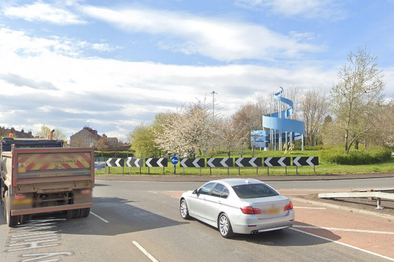 The Blue Ribbon Island on Jimmy Hill Way, A444 in Coventry