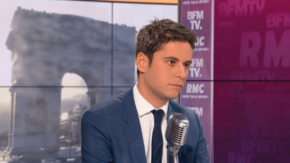 Gabriel Attal, invité de BFMTV-RMC mercredi 26 février 2020. - BFMTV