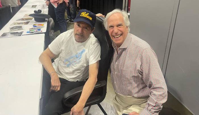 Michael J. Fox y Henry Winkler