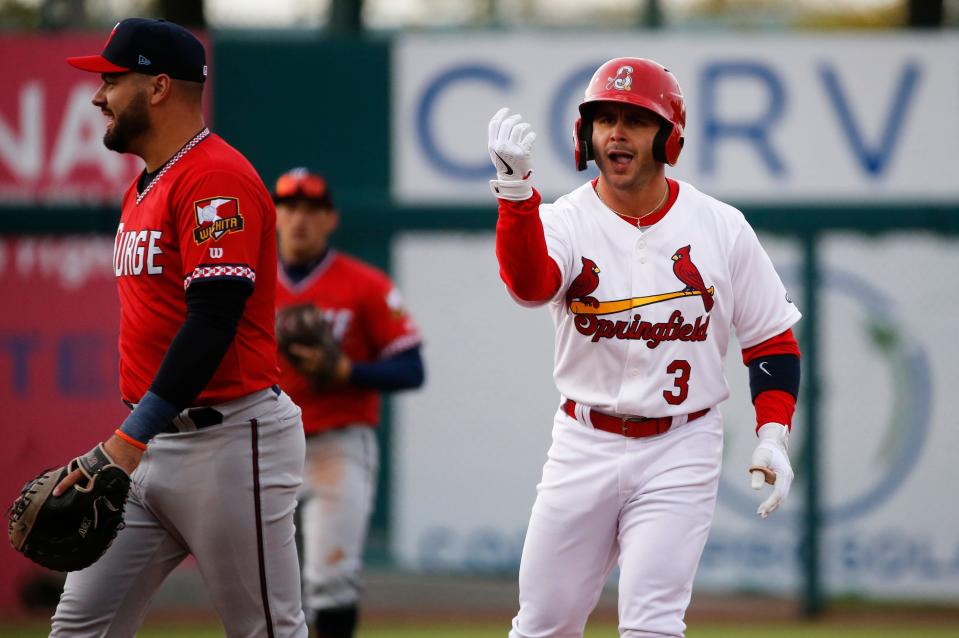 The Springfield Cardinals took on the Wichita Wind Surge during the Cardinals home opener at Hammons Field on Thursday, April 6, 2023.