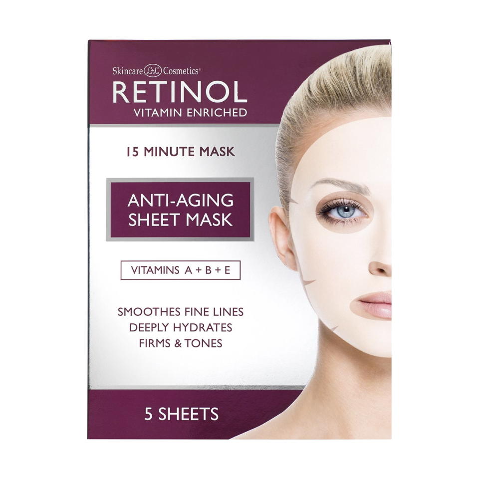 <p><a href="https://go.redirectingat.com?id=74968X1596630&url=https%3A%2F%2Fwww.walmart.com%2Fip%2FRetinol-Anti-Aging-Sheet-Mask-Hydrating-Vitamin-Enriched-15-Minute-Treatment-With-Collagen-Firms-Face-Exfoliates-Improvement-In-Tone-Minimizes-Fine-L%2F848612019&sref=https%3A%2F%2Fwww.harpersbazaar.com%2Fbeauty%2Fskin-care%2Fg45805854%2Fbest-drugstore-retinol-creams%2F" rel="nofollow noopener" target="_blank" data-ylk="slk:Shop Now;elm:context_link;itc:0;sec:content-canvas" class="link ">Shop Now</a></p><p>Retinol Anti-Aging Sheet Mask</p><p>walmart.com</p><p>$23.99</p>