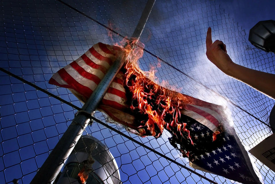 Flag-burning in America: A look back