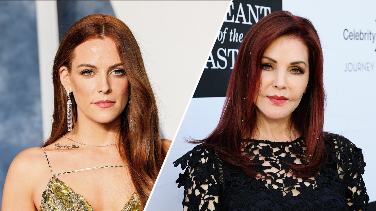 Although Riley Keough and Priscilla Presley are battling over Lisa Marie's estate, the actress did not lock her grandmother out of Graceland. (Photos: Getty Images)