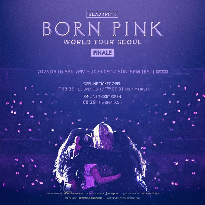 BLACKPINK全球巡迴演唱會《BORN PINK》宣布安可場。（圖／翻攝自臉書）