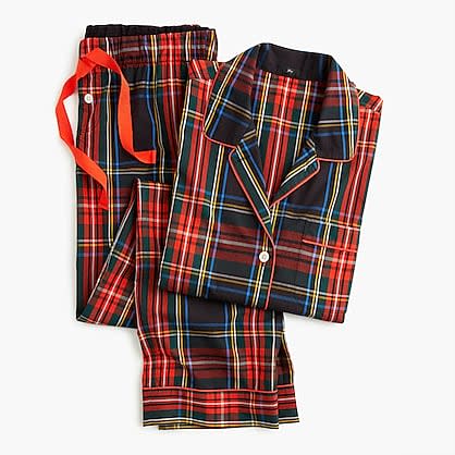 Vintage Pajama Set in Stewart Black Tartan