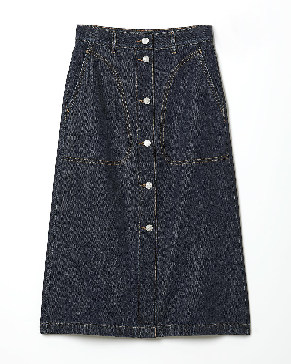 RW & CO. Denim High-Rise A-Line Skirt (Photo via RW & CO.)