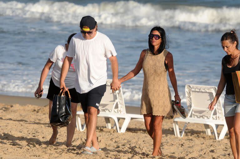 La pareja se dirigió a un parador de Laguna Escondida al retirarse de la playa