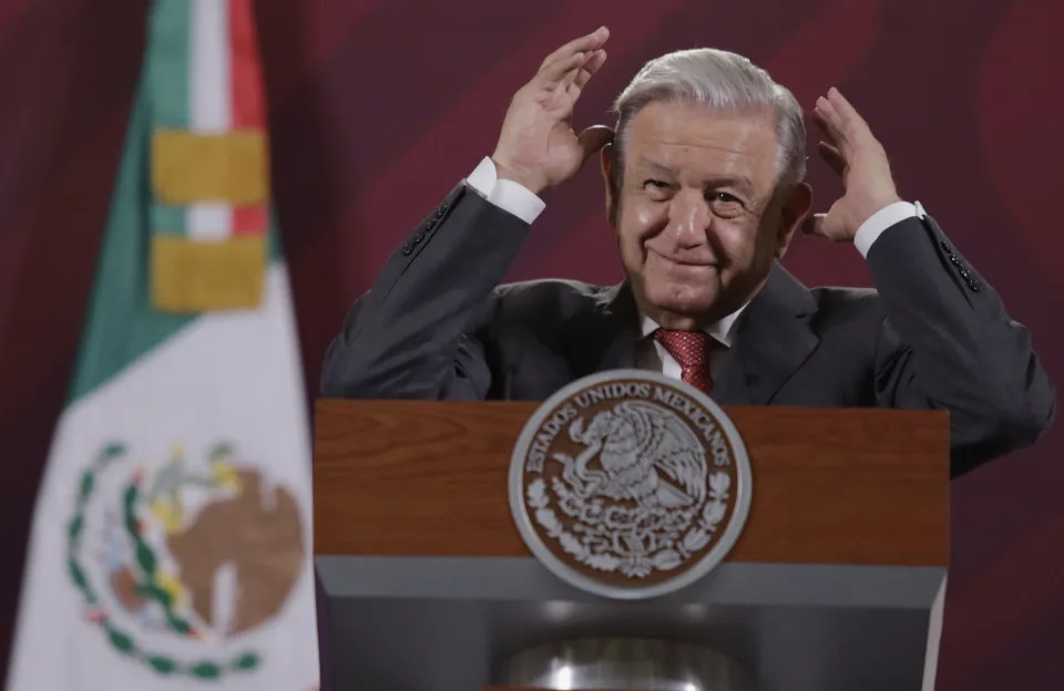 Andres Manuel Lopez Obrador AMLO, Presidente de M&#xe9;xico (Photo by Gerardo Vieyra/NurPhoto via Getty Images)