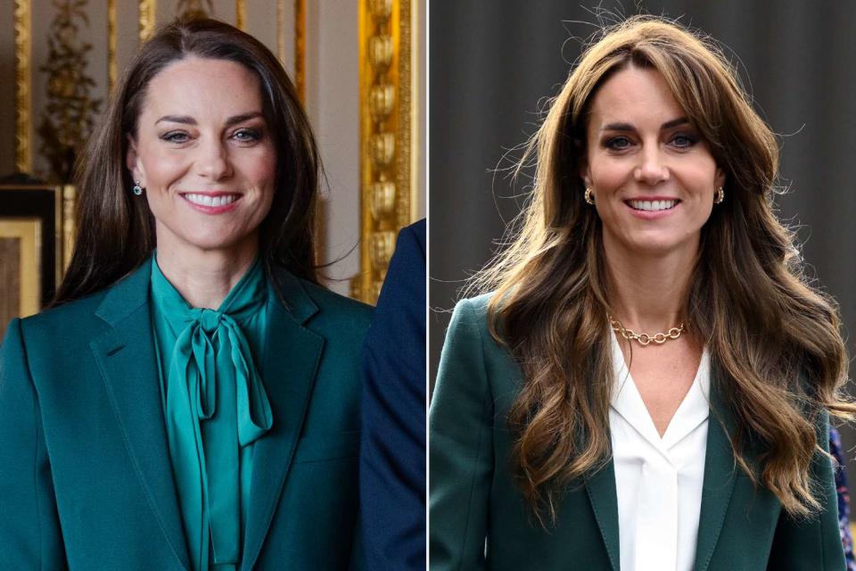 <p>Handout/Kensington Palace via Getty Images; Karwai Tang/WireImage</p> Kate Middleton in March 2023; Kate Middleton in September 2023