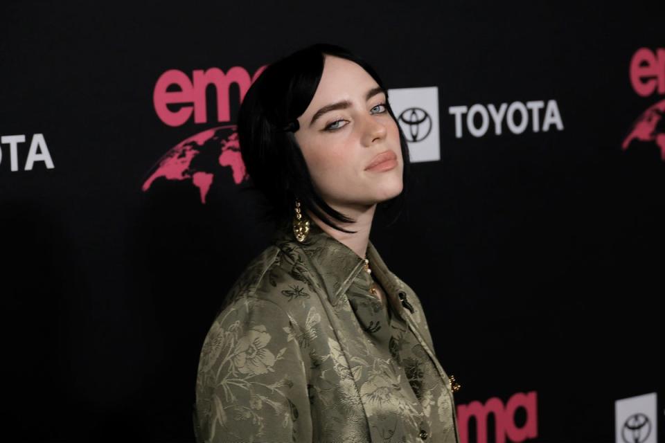 Billie Eilish attends the Environmental Media Association Awards Gala In Los Angeles in October (Getty Images)