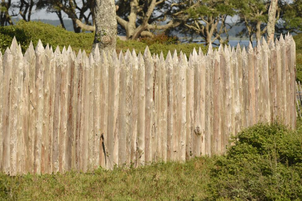 The fence at the Fort Fisher State Historic Site in 2017.