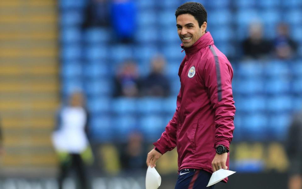 On his way: Mikel Arteta closing in on Arsenal job with Man City expecting his departure