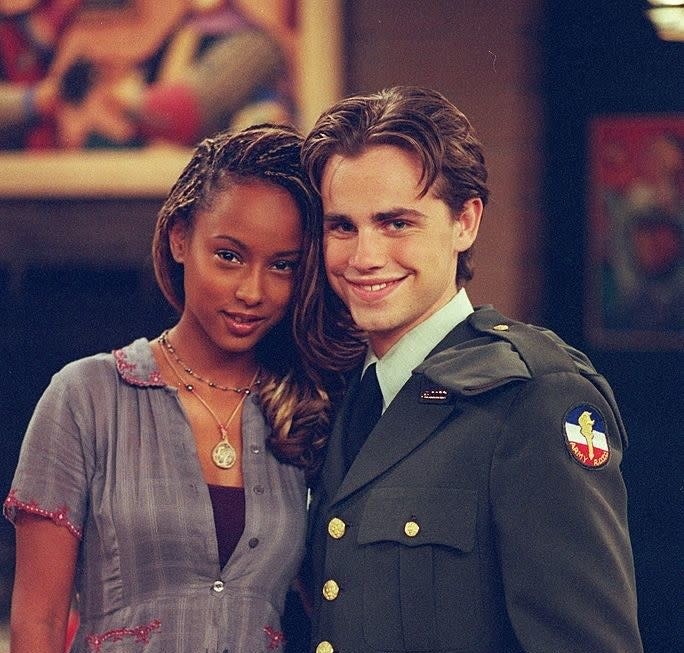 Photo of Trina McGee and Rider Strong from "Boy Meets World"