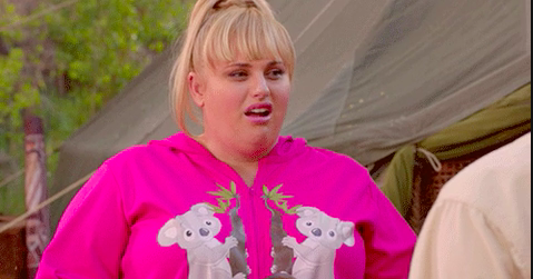 Rebel Wilson looking shocked