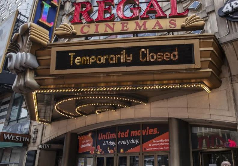 美國目前幾乎各大電影院都處於關閉狀態