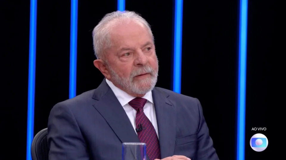 Lula foi entrevistado no Jornal Nacional, da TV Globo (Foto: Reprodução/TV Globo)